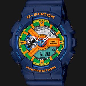 Casio G-Shock GA-110FC-2A GA-110FC-2ADR Multi Color Digital Analog