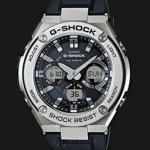 Casio G-Shock G-Steel GST-S110-1ADR Tough Solar Digital Analog Dial Black  Resin Band