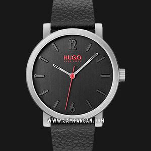 Montre Homme HUGO BOSS 1530115 - Bracelet Cuir Noir - Élégante Et Habillée - Neuve Avec étiquettes