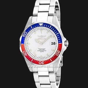 INVICTA Pro Diver 17047 White Dial Stainless Steel Strap