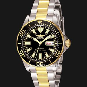 INVICTA Signature 7045 Automatic Black Dial Dual Tone Stainless