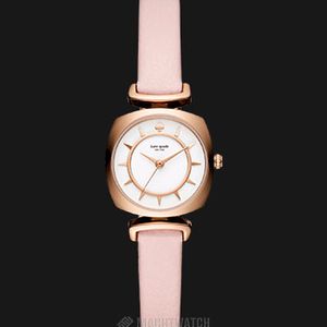 Kate Spade Barrow KSW1320 White Dial Pink Leather Strap  display picture 3