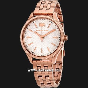 Michael Kors MK6641 Lexington White Dial Rose Gold Stainless Steel