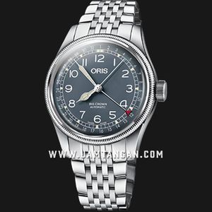 Oris Big Crown Pointer Date 01-754-7741-4065-07-8-20-22 Men Blue Dial  Stainless Steel Strap