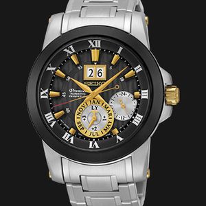 Seiko Premier SNP129 SNP129P1 Kinetic Perpetual Novak Djokovic - Main Image
