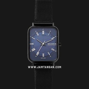 時計 skagen RYLE SKW2999 Ryle Solar-Powered Midnight Stainless Steel Mesh Watch