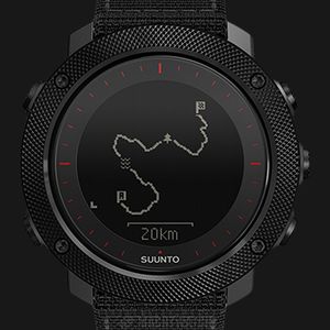 Suunto SS023157000 Traverse Alpha Black Red Digital Dial Black