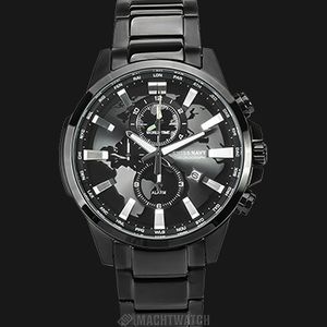 SWISS NAVY 8007MABBK Men Chronograph Black-Map Dial Stainless