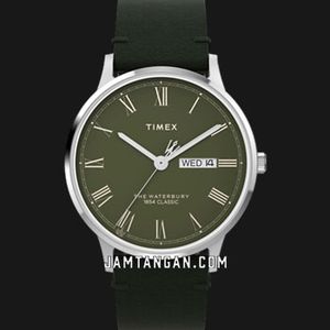 Timex Waterbury Timex Green Face Watch TIMEX Waterbury 41mm Green