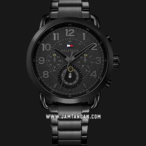 Tommy Hilfiger 1791423 Briggs Men Black Dial Black Stainless Steel