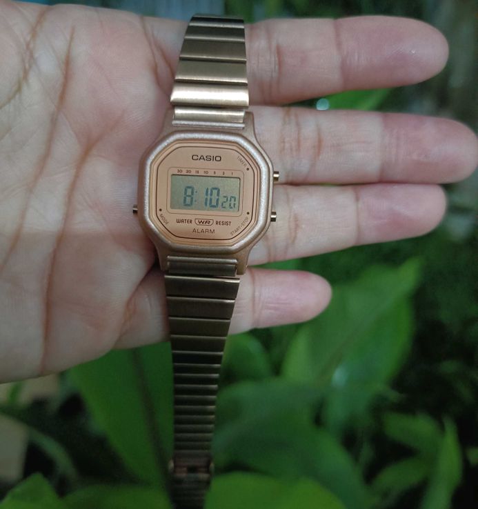 Jam tangan casio wanita rose gold store