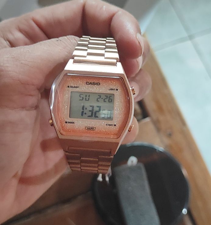 Jam tangan casio wanita rose gold sales