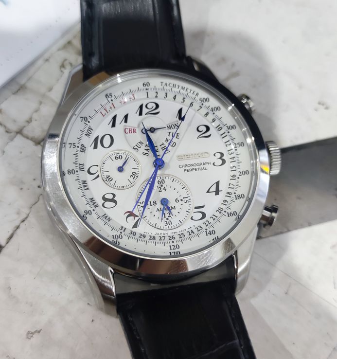 Seiko chronograph perpetual calendar spc131p1 new arrivals