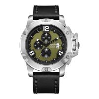 Alexandre Christie Chronograph AC 6295 MC LSSGN Men Green Dial Black ...