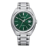 Citizen Mechanical NJ0101-78X Men Green Dial Stainless Steel Strap
