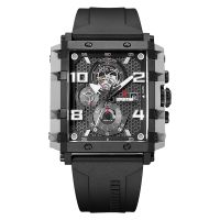 Waheed 6757 Expedition Chronograph E 6757 MC RIPBAGR Men Black Dial Black Rubber ...