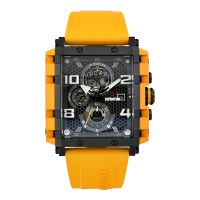 Waheed 6757 Expedition Chronograph E 6757 MC RIPBAYL Men Black Dial Yellow Rubber ...