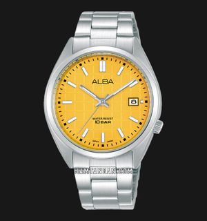 Alba Active AG8M41X1 Tangerine Gelato Series Yellow Patterned Dial Stainless Steel Strap