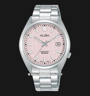 Alba Active AG8M43X1 Strawberry Gelato Series Pink Patterned Dial Stainless Steel Strap