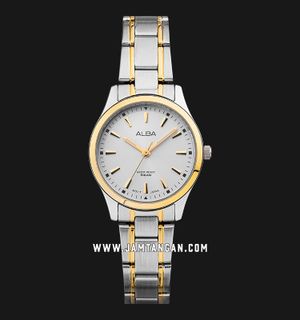 Alba Prestige ARX028X1 Ladies Silver Dial Dual Tone Stainless Steel Strap