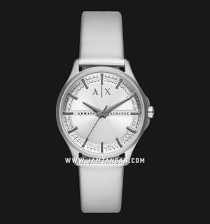 Armani Exchange AX5270 Ladies Silver Dial Silver Polyurethane Strap