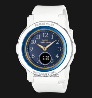 Casio Baby-G BGA-S290SS-2AJR 50Th Anniversary Digital Analog Dial White Resin Band (JDM)