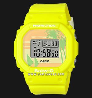 Casio Baby-G BGD-560BC-9PR 80s Beach Colors Ladies Digital Dial Yellow Resin Band