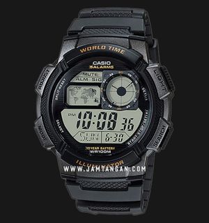 Casio General AE-1000W-1AVDF Sporty Digital Dial Black Resin Band