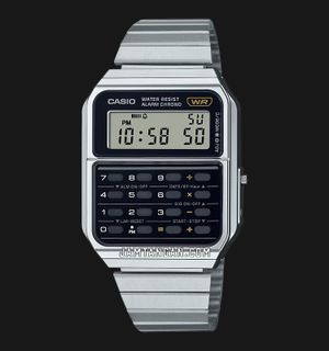 Casio General CA-500WE-1ADF Vintage Calculator Digital Dial Stainless Steel Band