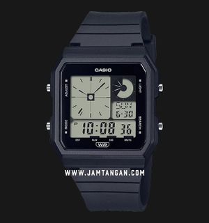 Casio General LF-20W-1ADF Pop Digital Dial Black Resin Band