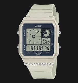 Casio General LF-20W-8ADF Pop Digital Dial Cream Resin Band