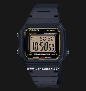 Casio General W-217H-9AVDF Digital Dial Black Resin Band