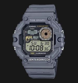 Casio General WS-1700H-8AVDF Men Illuminator Digital Dial Grey Resin Band