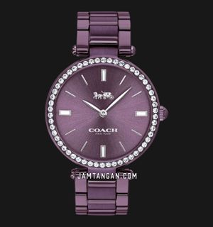 Coach Park 14503422 Crystal Ladies Purple Dial Purple Stainless Steel Strap