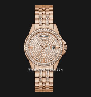 Guess Lady Comet GW0254L3 Rose Gold Dial Rose Gold Stainless Steel Strap
