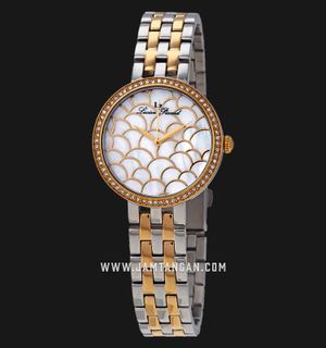 Lucien Piccard Ava LP-28022-SG-22MOP Mother of Pearl Dial Dual Tone Stainless Steel Strap