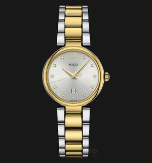 MIDO Baroncelli M022.210.22.036.09 Donna Silver Dial Dual Tone Stainless Steel Strap