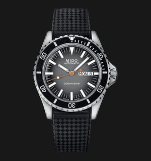 MIDO Ocean Star M026.830.17.081.00 Tribute Grey Gradient Dial Black Rubber Strap