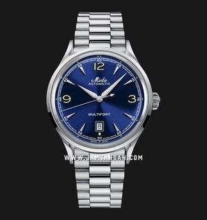 MIDO Multifort M040.407.11.047.00 Automatic Powerwind Blue Dial Stainless Steel Strap