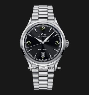 MIDO Multifort Powerwind M040.407.11.057.00 Black Dial Stainless Steel Strap