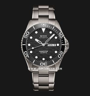MIDO Ocean Star M042.430.44.051.00 200C Titanium Case Black Dial Titanium Strap