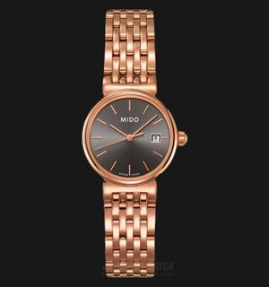 MIDO Dorada M2130.3.13.1 Grey Dial Rose Gold Stainless Steel Strap