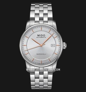 MIDO Baroncelli M8600.4.10.1 Automatic Silver Dial Stainless Steel Strap