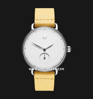 MVMT Bloom FR01-SYE Ladies White Dial Yellow Leather Strap