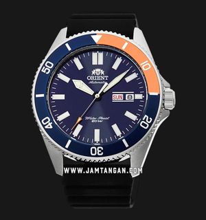 Orient Mechanical Sport RA-AA0916L Kanno Divers Automatic Men Blue Dial Black Rubber Strap