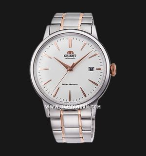 Orient Classic Bambino RA-AC0004S Automatic Men White Dial Dual Tone Metal Strap