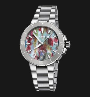 Oris Aquis 01-733-7770-4150-SET Date Upcycle Multicolor Dial Stainless Steel Strap