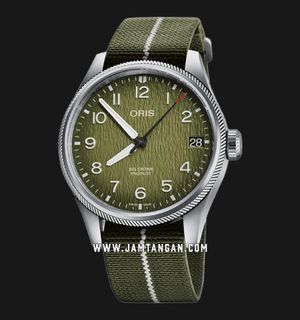 Oris Pro Pilot 01-751-7761-4187-SET Okavango Air Rescue Green Textile Strap Limited Edition