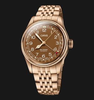 Oris Big Crown 01-754-7741-3166-07-8-20-01 Pointer Date Bronze Brown Dial Bronze St. Steel Strap