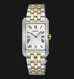 Seiko Ladies SWR087P1 White Dial Dual Tone Stainless Steel Strap